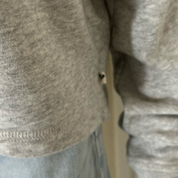 Roxy heather gray Soft Pullover Boxy Long Sleeve Hoodie Sweater Size Large - Picture 5 of 11